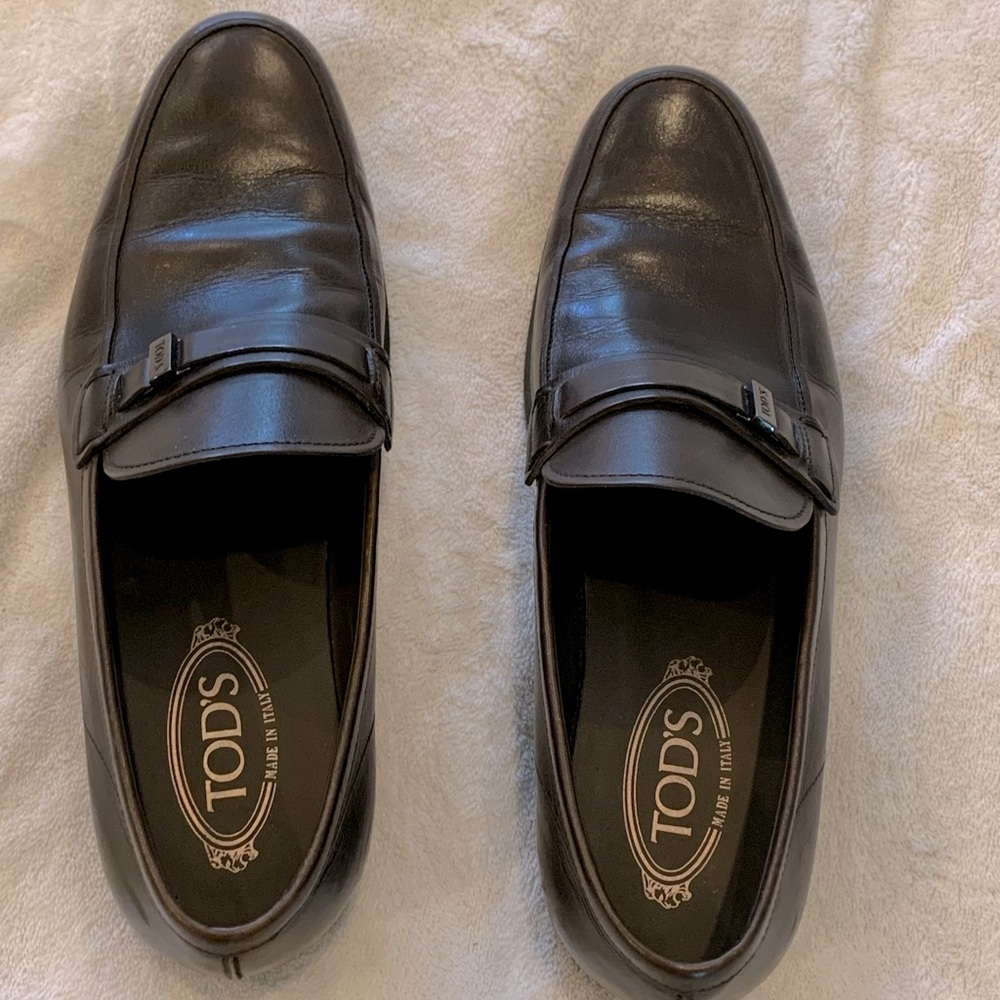 Near-New Tod’s Dark Brown Loafers - 9.5 US